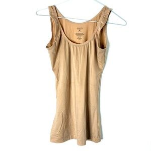Assets by SPANX Satin Smooth Scoop Neck Tank Top Nude Stretch